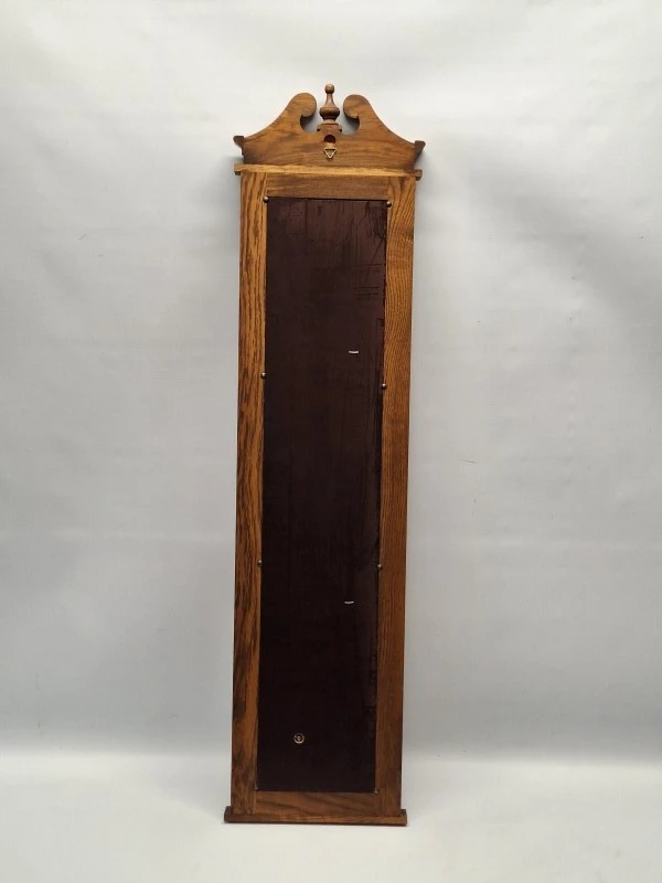 Elegante contrabarometer met thermometer - klassiek houten pronkstuk
