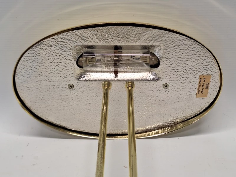 Vintage designklassieker - Brilliant AG ‘Saturn’ tafellamp in messing