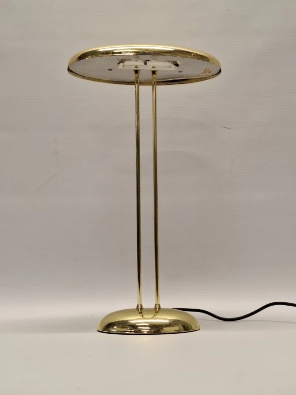 Vintage designklassieker - Brilliant AG ‘Saturn’ tafellamp in messing