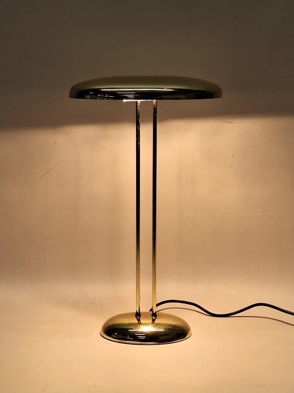 Vintage designklassieker - Brilliant AG ‘Saturn’ tafellamp in messing