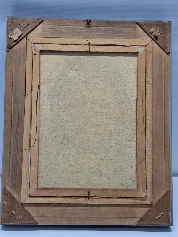 Vintage portretschilderij meisje met vlechten (1969) - Louis Jacques Camerlinckx (1920–1989)