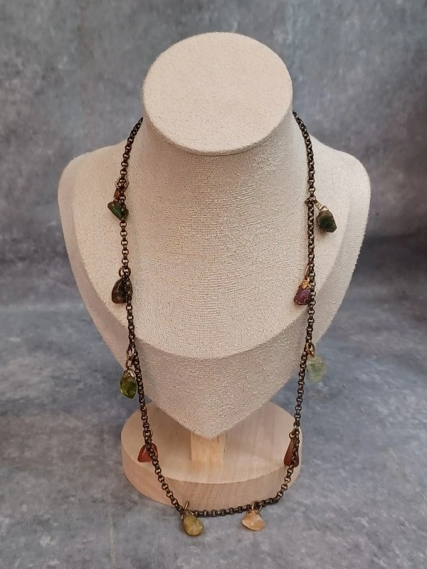 Stijlvolle handgemaakte sieraden set met natuursteen en unakiet - foto 13