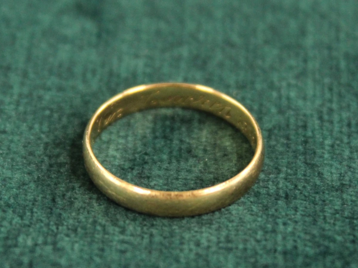 18k gouden trouwring 1958