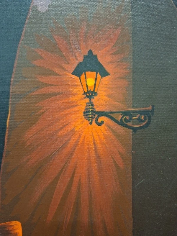 Olieschilderij van een Oude man op een bank (Parijs, ca. 1980) - Nicolas Riaboff