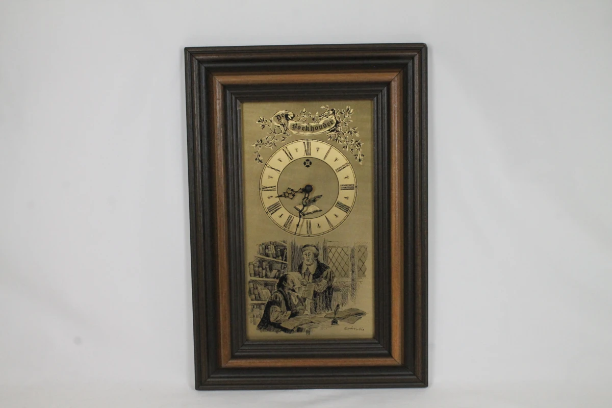Vintage "De Boekhouder" wandklok