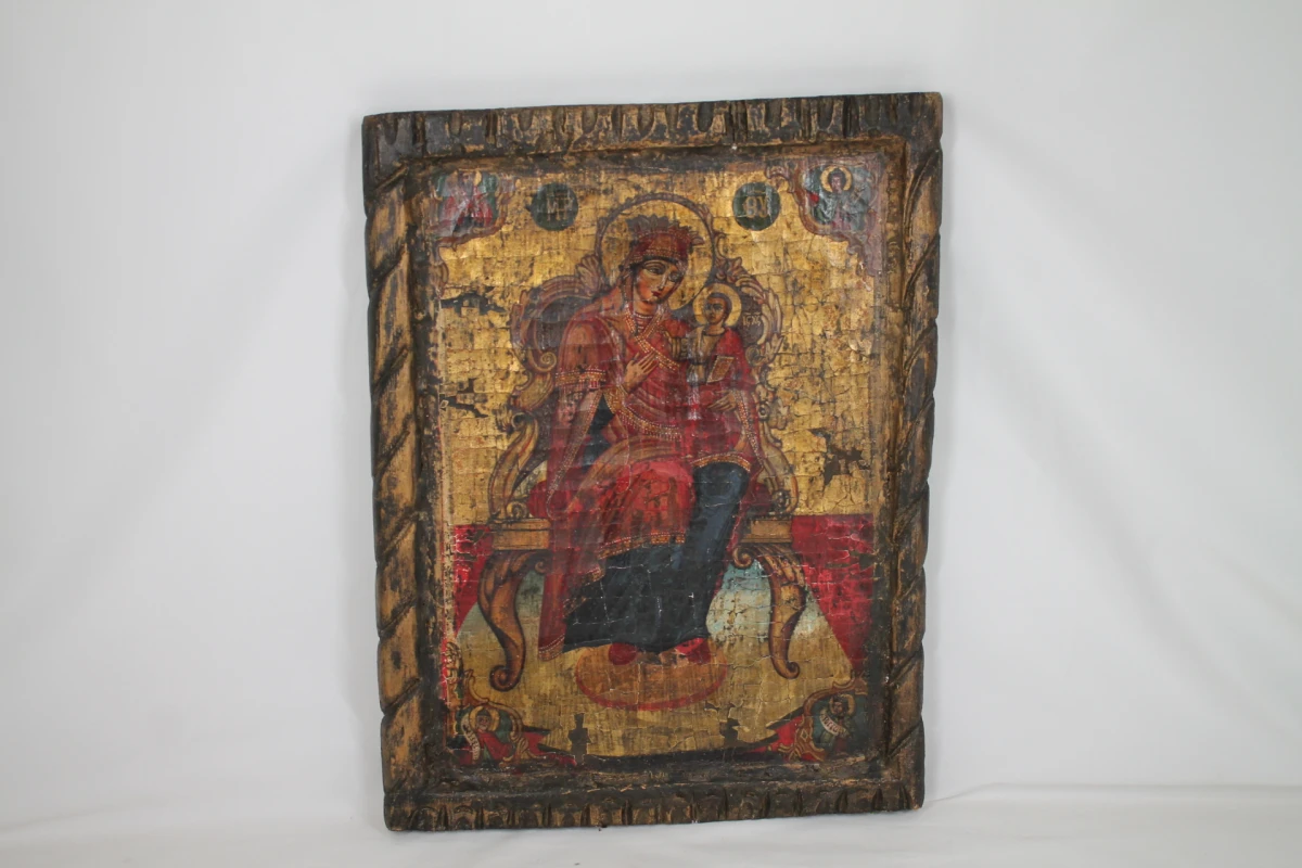 Handgeschilderd oosters-orthodox icoon