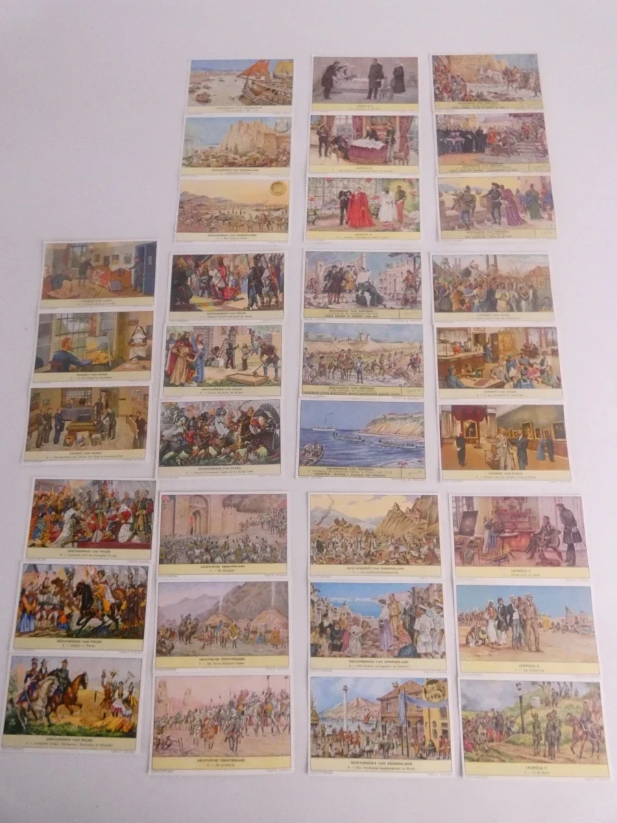 Zeldzaam archief met Liebig & OXO verzamelkaarten (circa 1500 stuks)