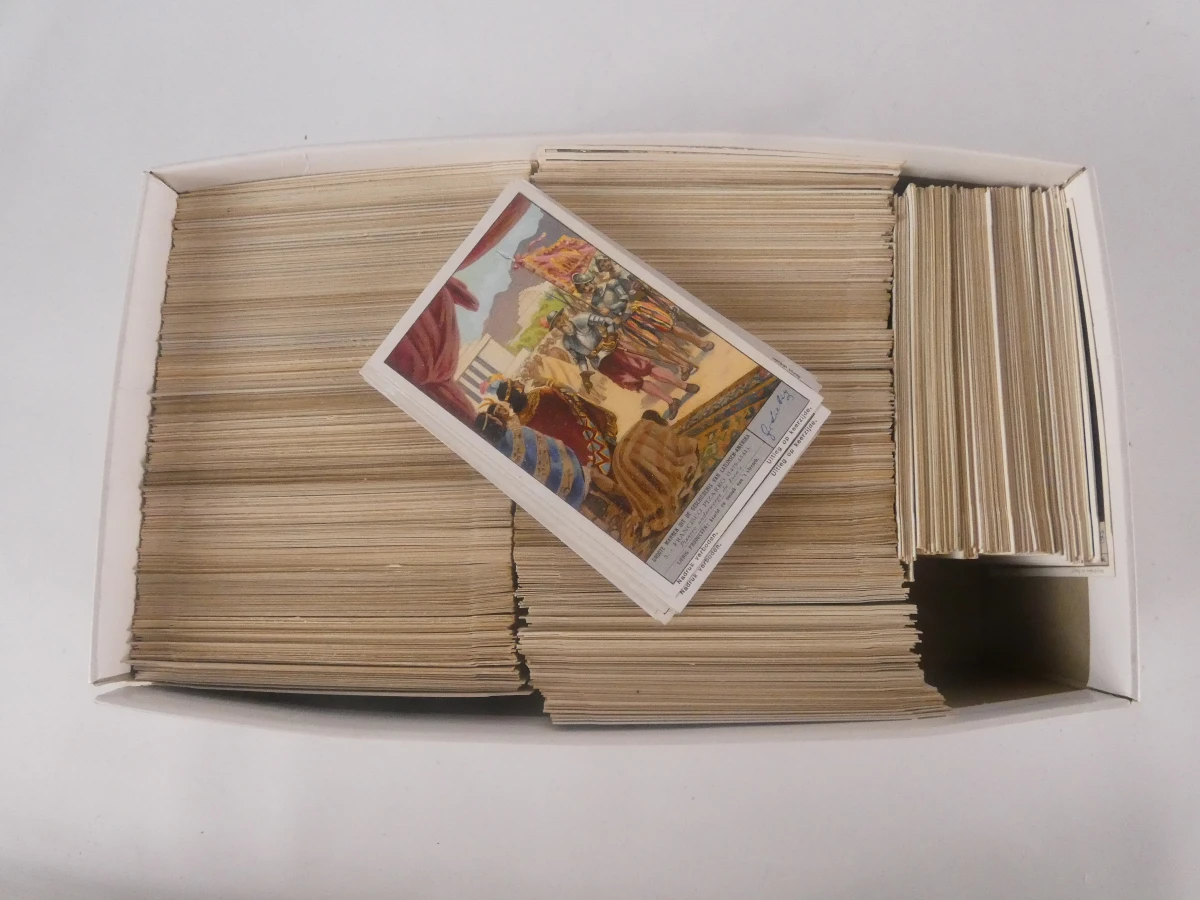 Zeldzaam archief met Liebig & OXO verzamelkaarten (circa 1500 stuks)