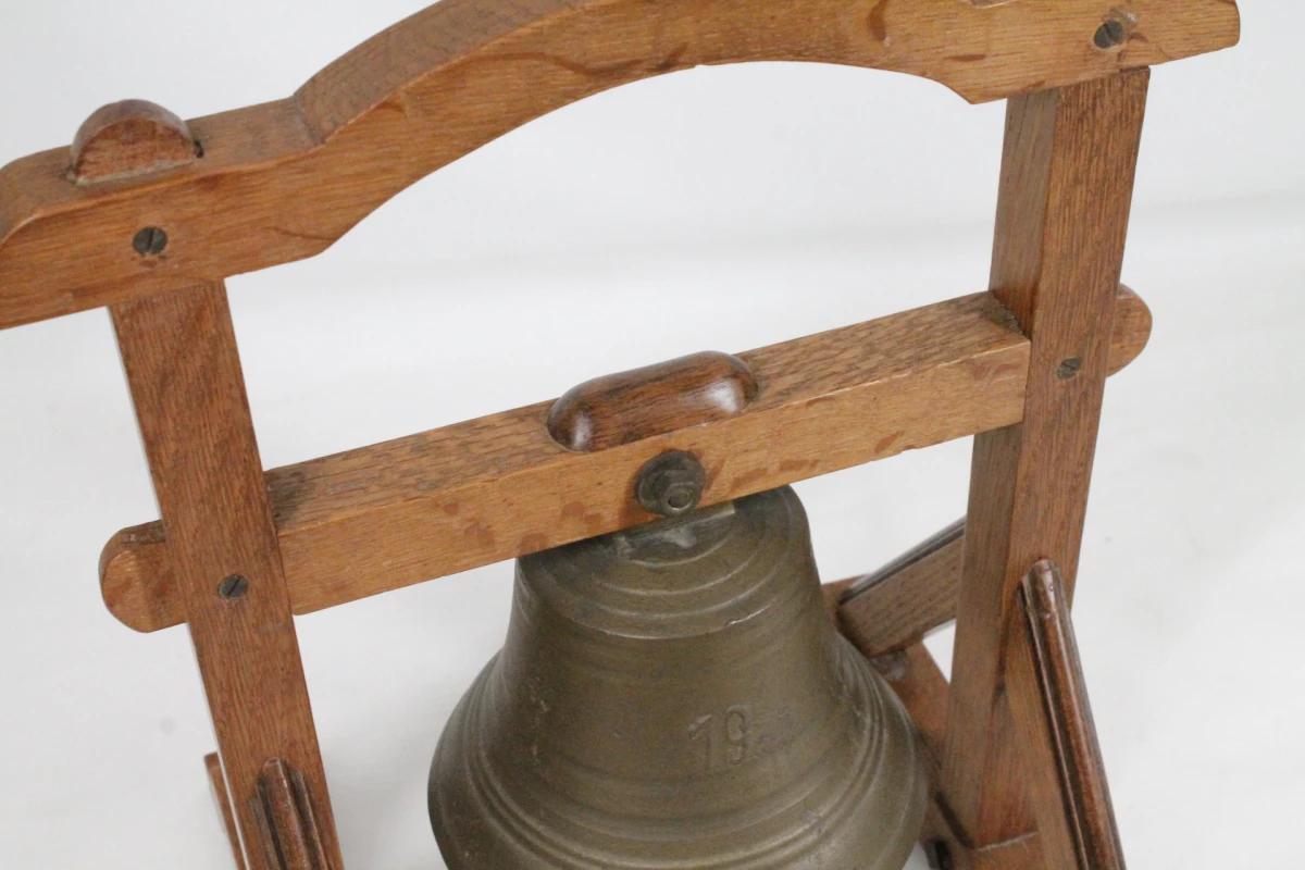 Bronzen schaalmodel van 'Klokke Roeland'