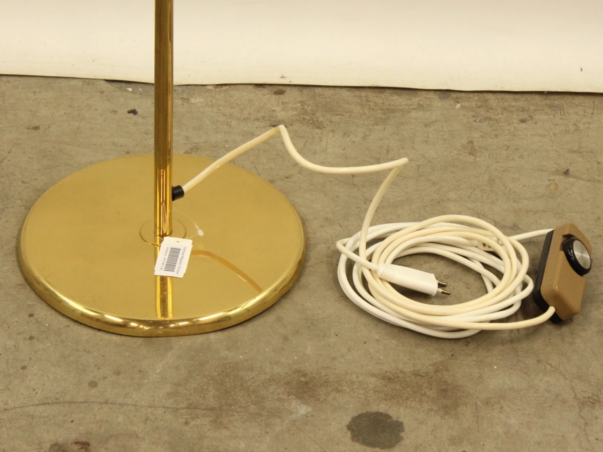 Messing bovenstraler vloerlamp jaren 80