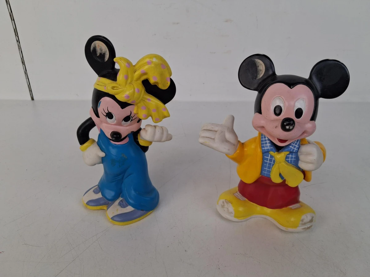Vintage Mickey en Minnie Mouse spaarpotten
