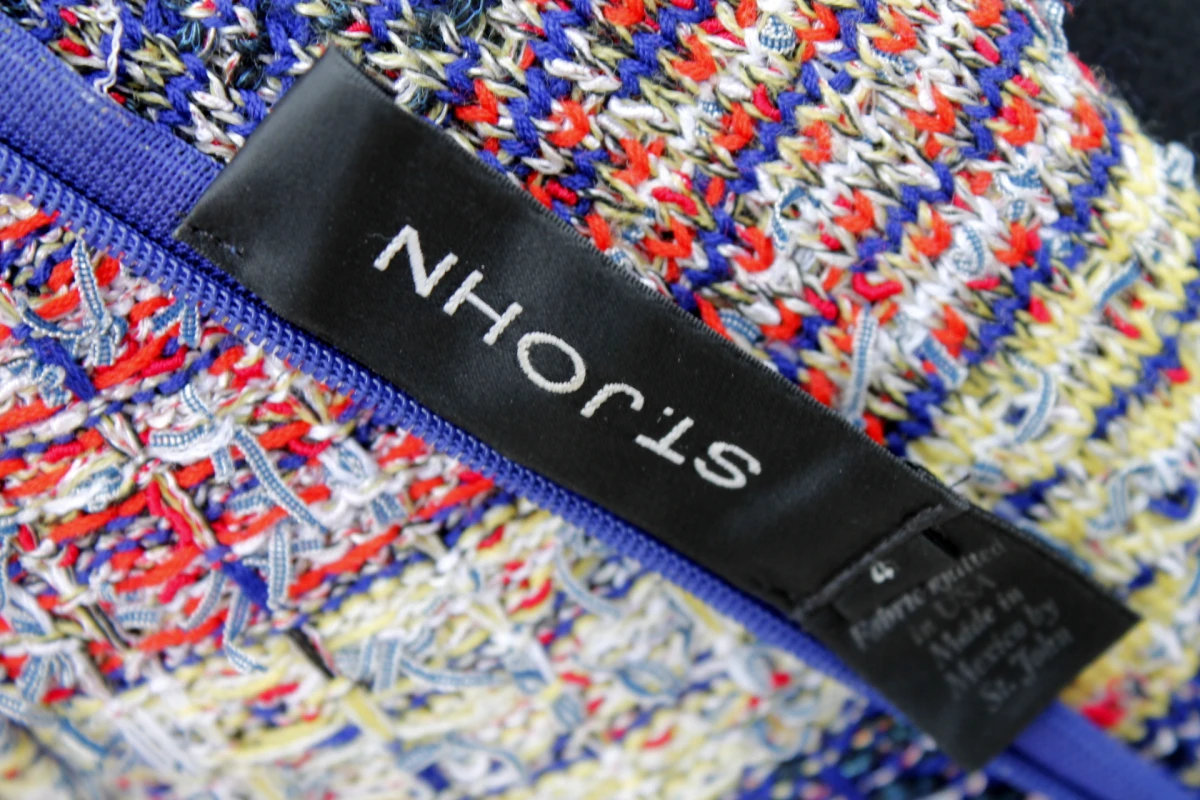 Multicolor Tweed Fringe Jurk - St. John
