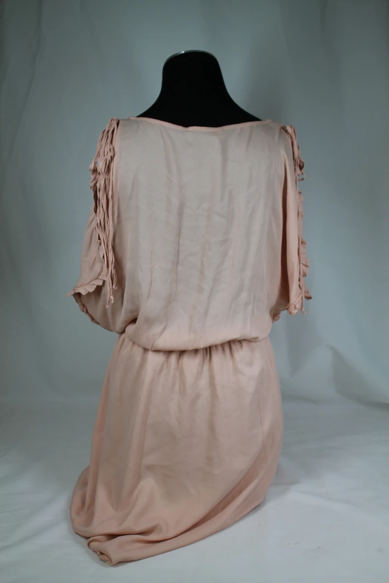 Lichtroze damesjurk met elastische taille - Twinset