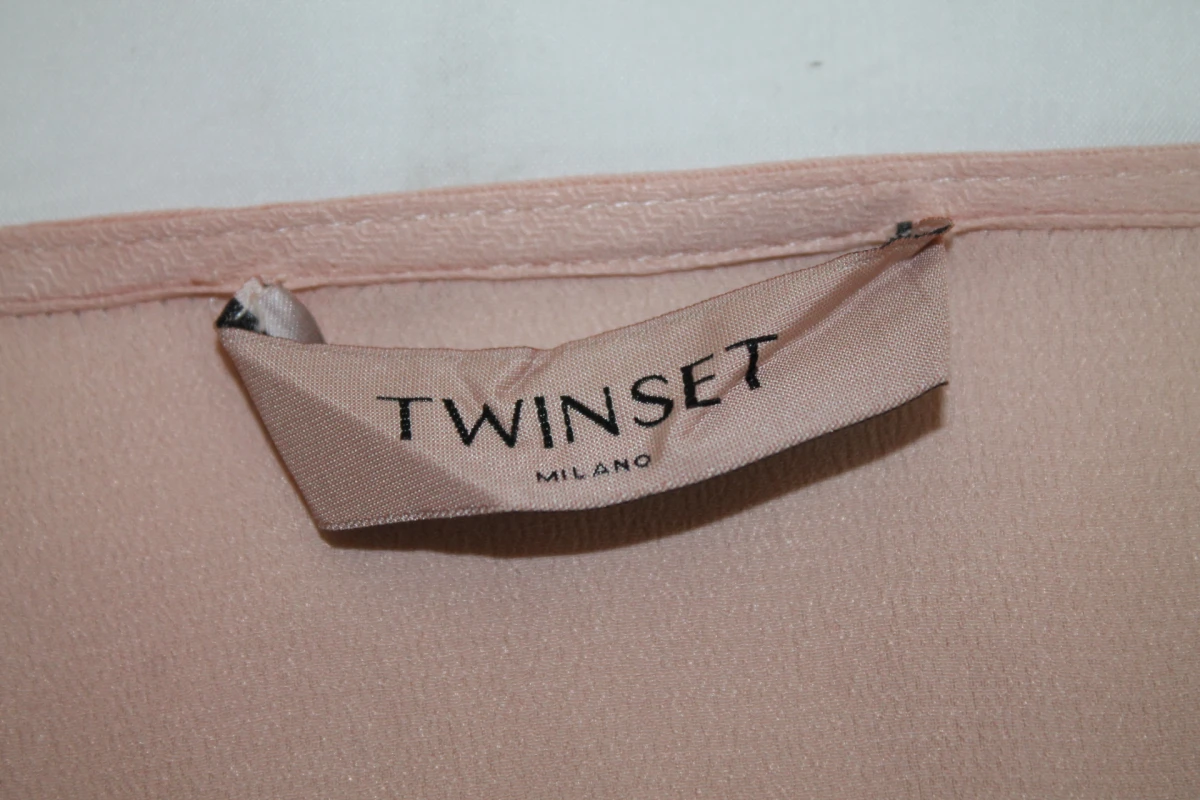 Lichtroze damesjurk met elastische taille - Twinset