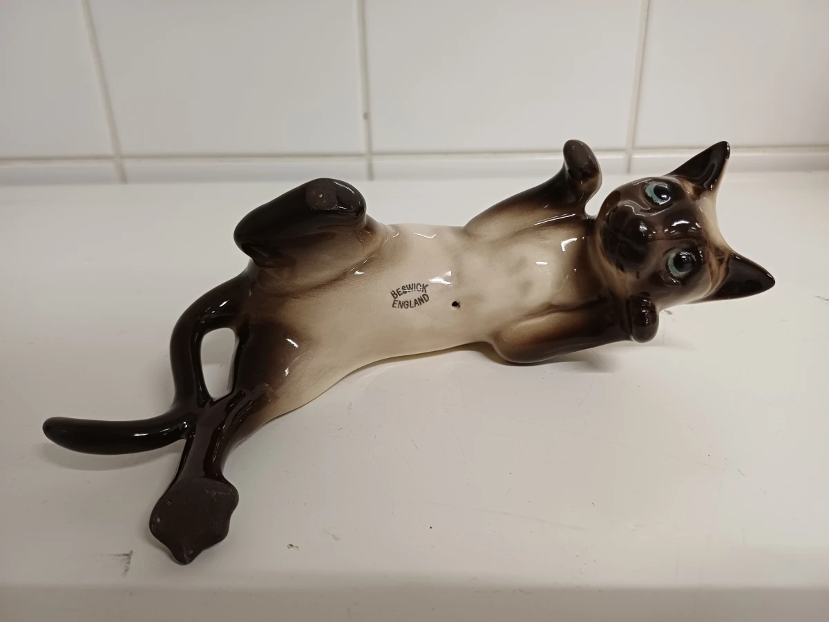 Beswick - Siamese kat en muis