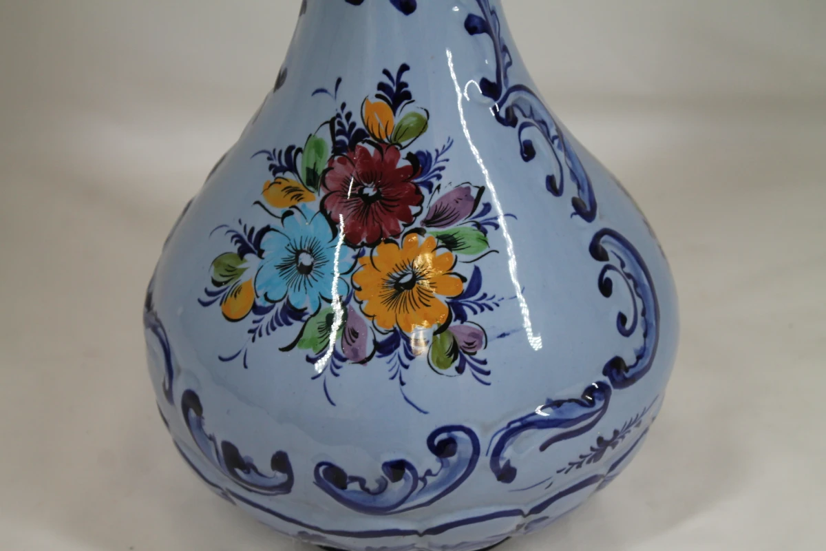 Handbeschilderde vintage keramische kan