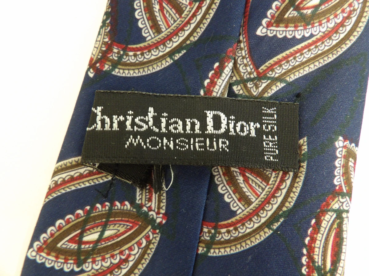 Set van 3 originele Christian Dior Monsieur stropdassen (100% zijde)