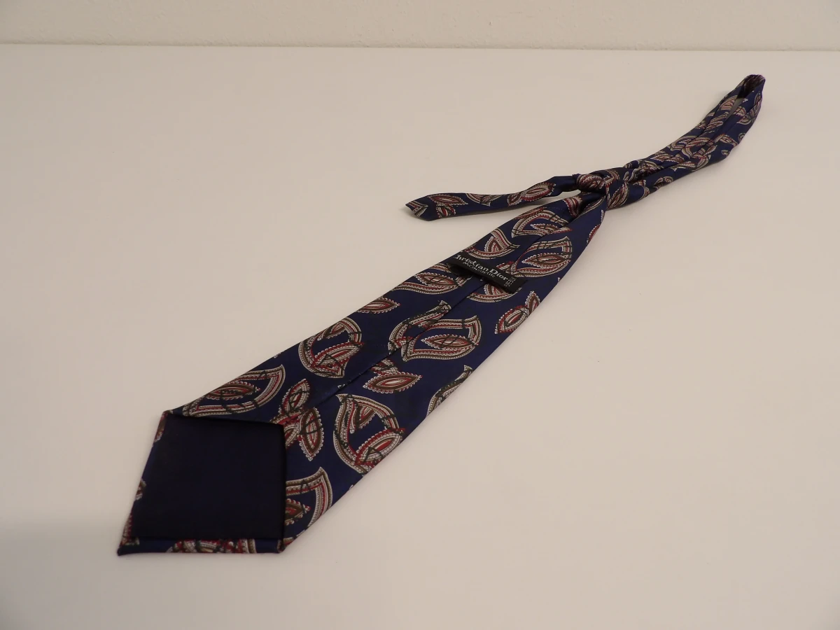 Set van 3 originele Christian Dior Monsieur stropdassen (100% zijde)