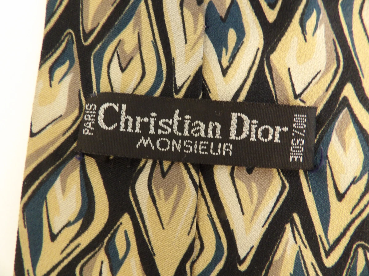 Set van 3 originele Christian Dior Monsieur stropdassen (100% zijde)