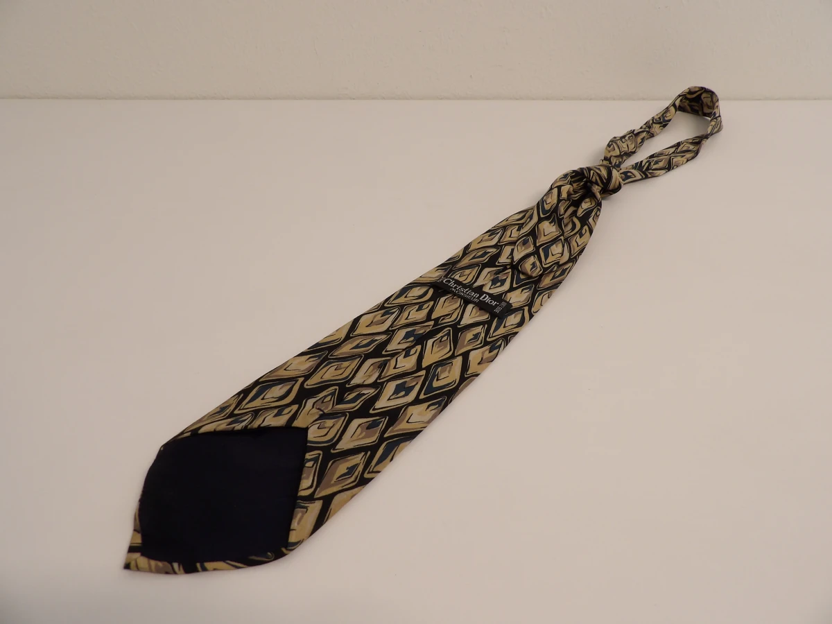 Set van 3 originele Christian Dior Monsieur stropdassen (100% zijde)