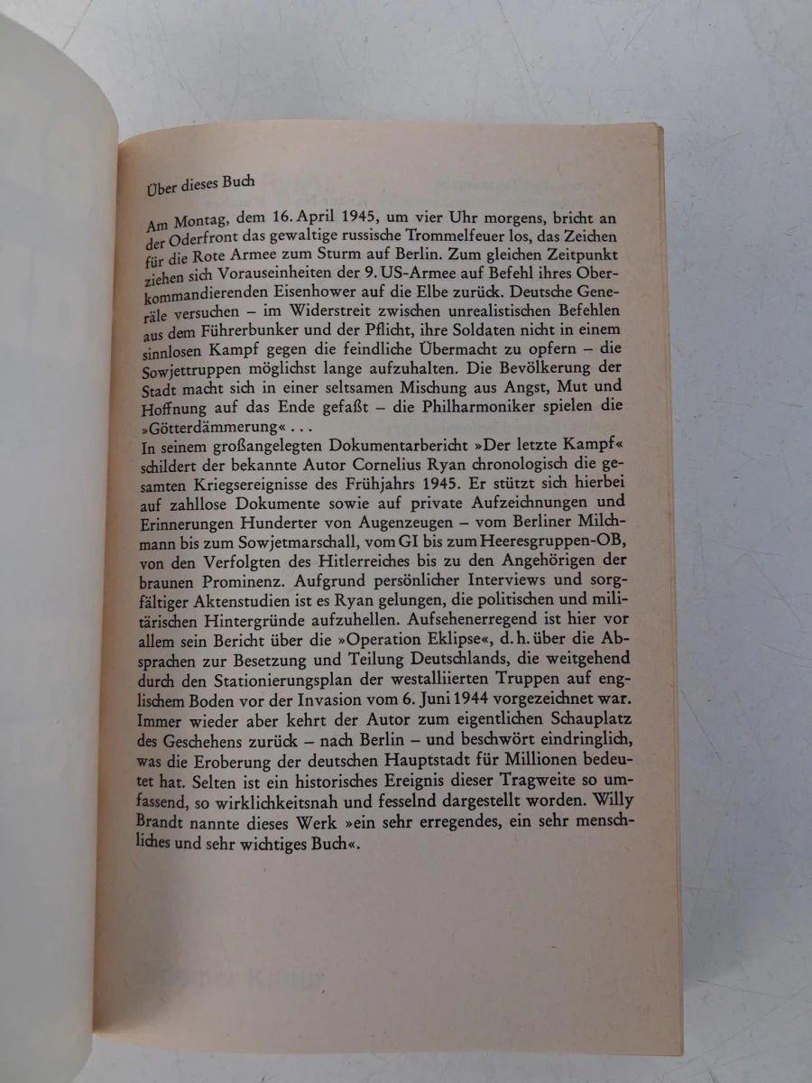 Boek : "Der letzte Kampf"