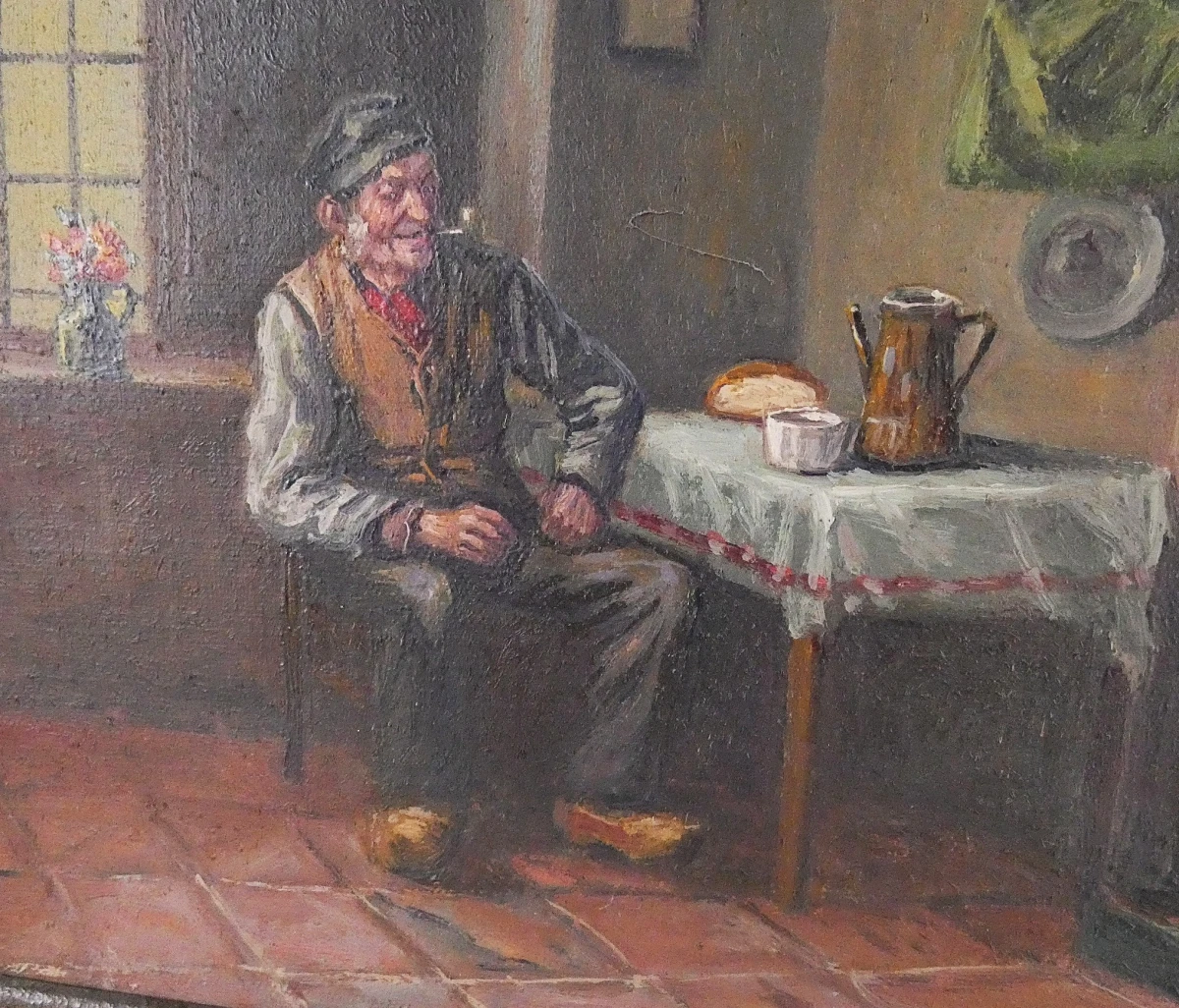 Vintage olieverfschilderij - gesigneerd