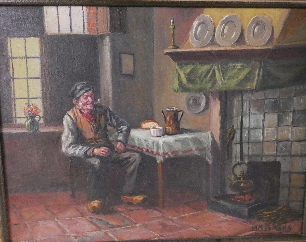 Vintage olieverfschilderij - gesigneerd