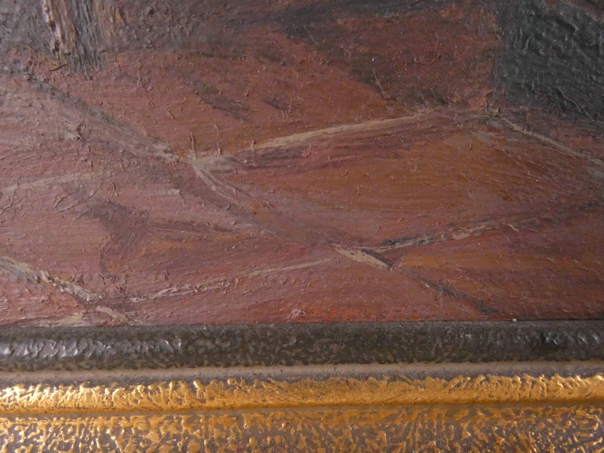 Vintage olieverfschilderij - gesigneerd