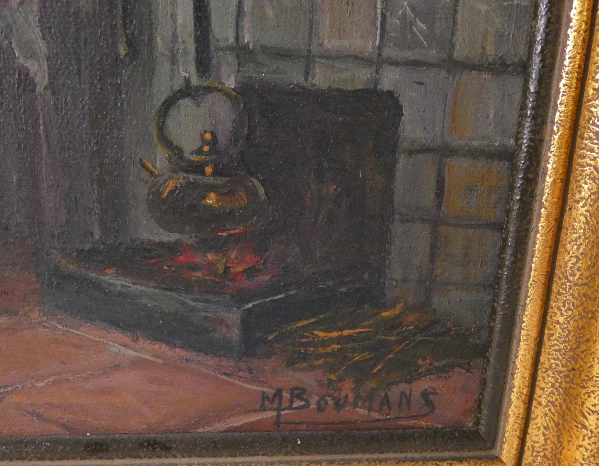 Vintage olieverfschilderij - gesigneerd