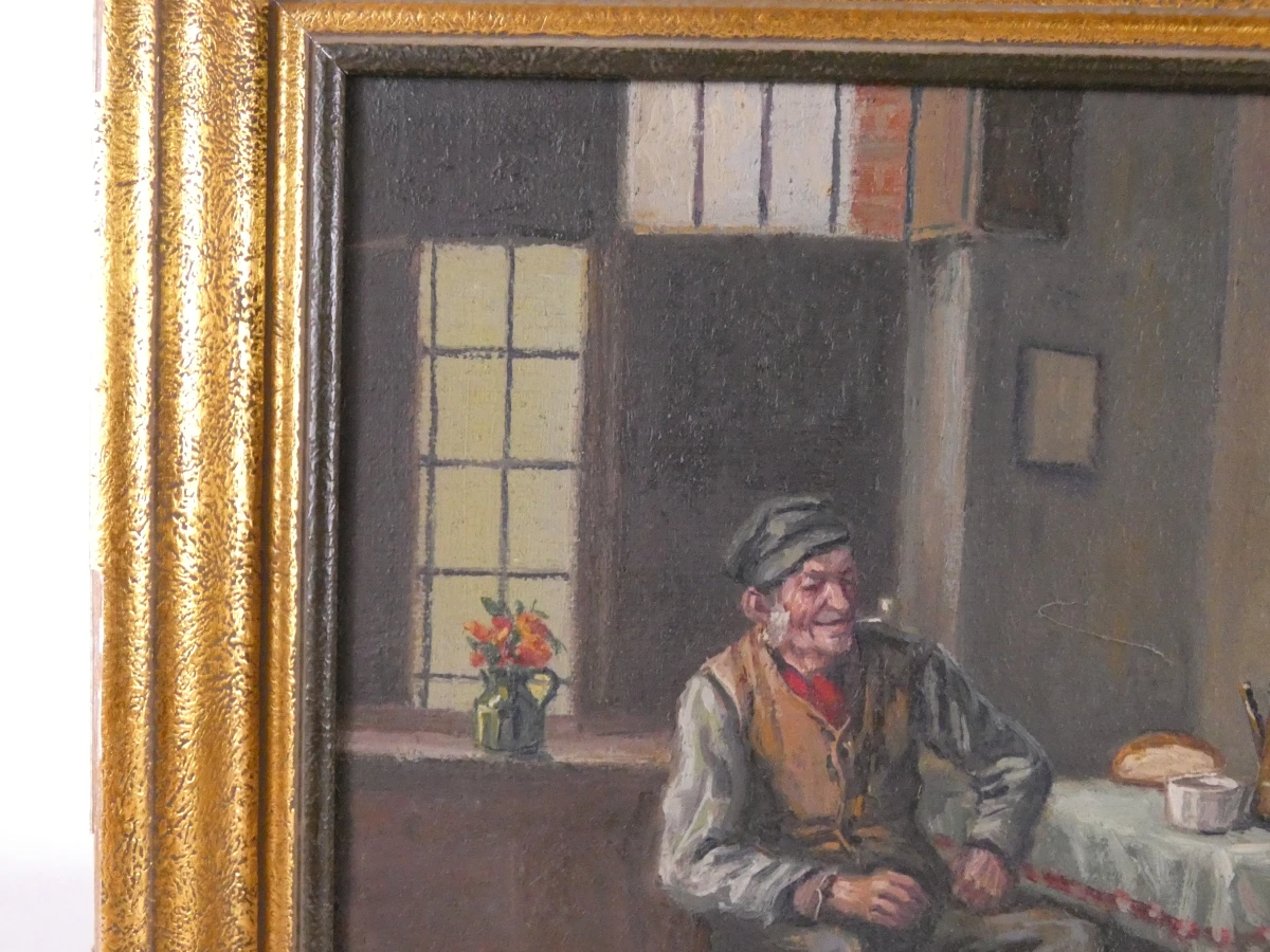 Vintage olieverfschilderij - gesigneerd