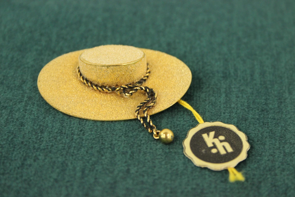 Set van 6 vintage broches met thema mode accessoires in retrostijl