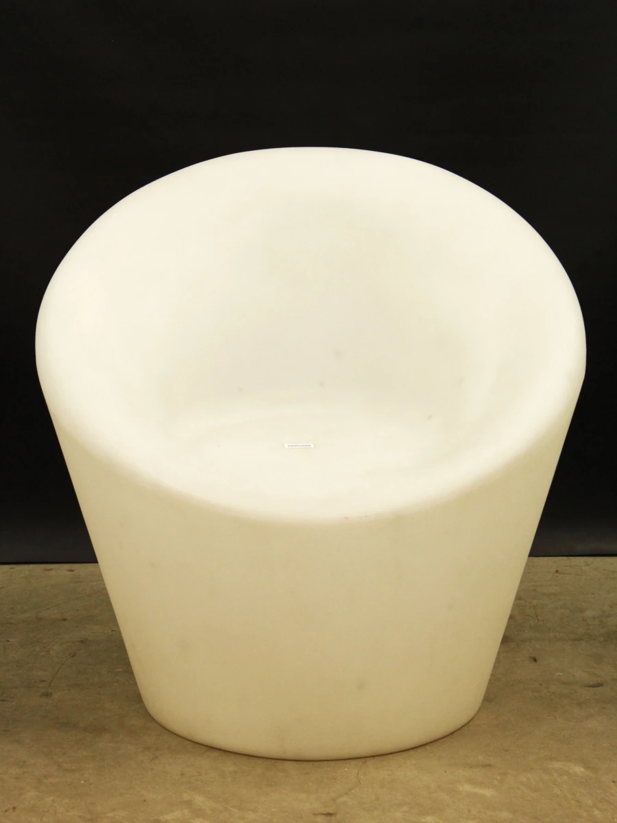 Verlichte design stoel/lamp wit kunststof