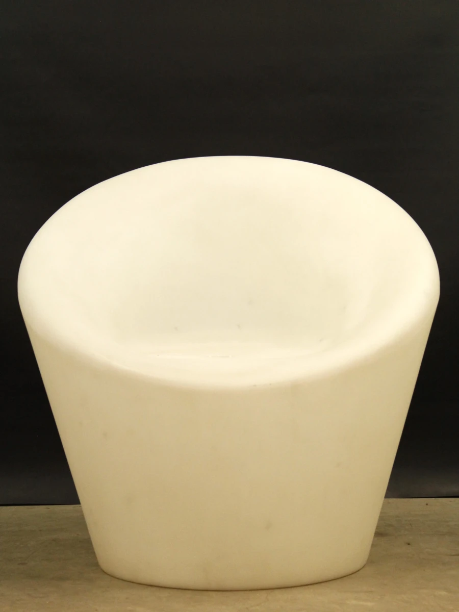 Verlichte design stoel/lamp wit kunststof