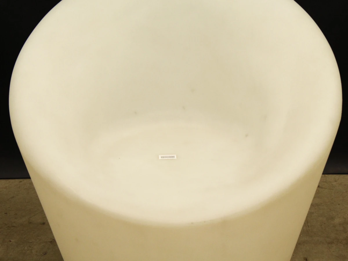Verlichte design stoel/lamp wit kunststof