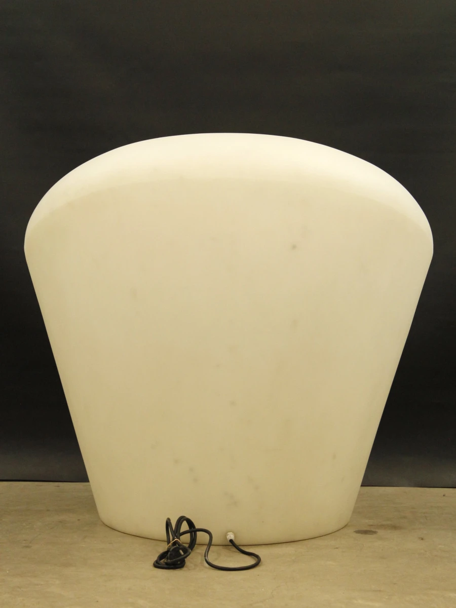 Verlichte design stoel/lamp wit kunststof