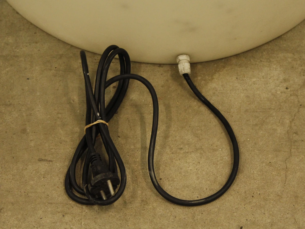 Verlichte design stoel/lamp wit kunststof