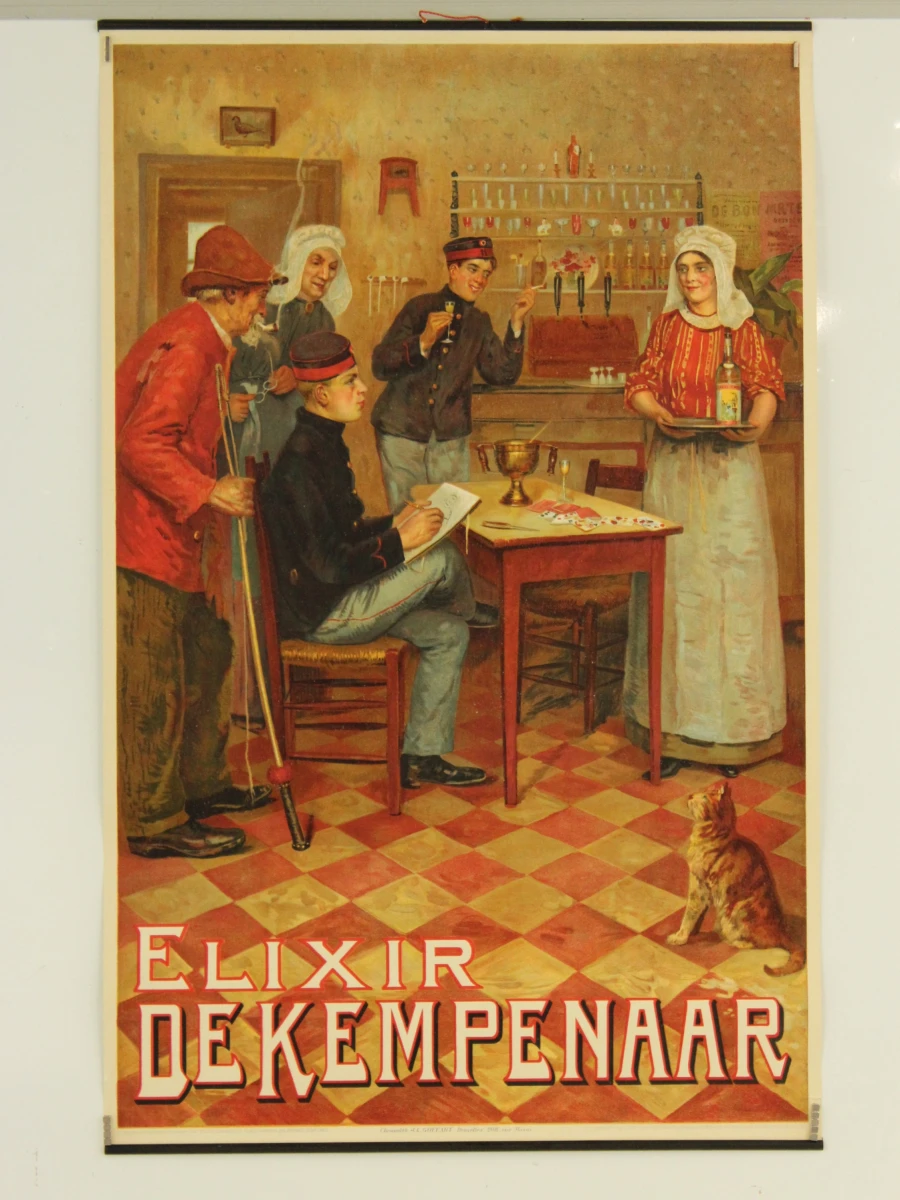 3 antieke litho's Elixir De Kempenaar - Louis Titz & Ernest Godfrinon