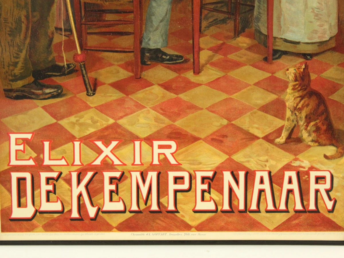 3 antieke litho's Elixir De Kempenaar - Louis Titz & Ernest Godfrinon