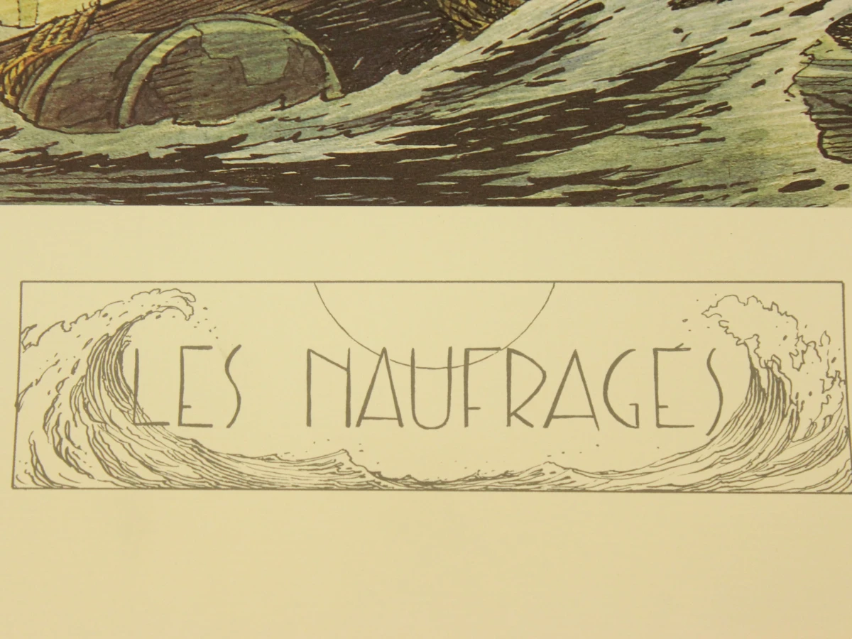 2 prints van striptekeningen in groot formaat met geprinte handtekening Francois Schuiten  (°1956)
