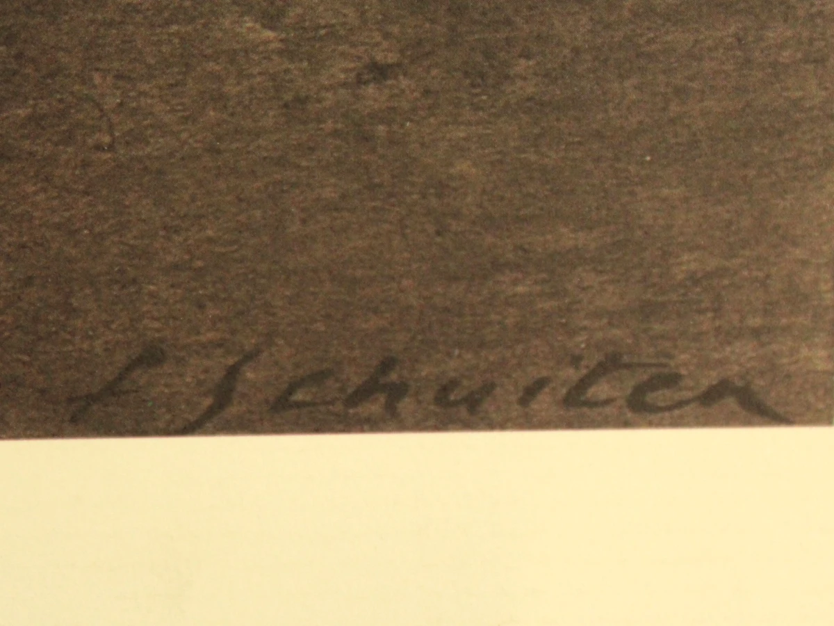 2 prints van striptekeningen in groot formaat met geprinte handtekening Francois Schuiten  (°1956)