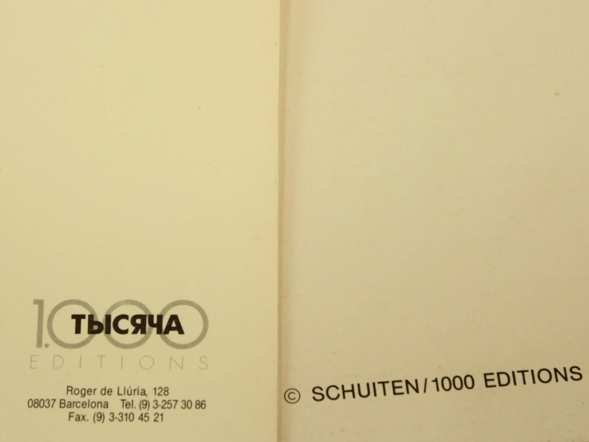 2 prints van striptekeningen in groot formaat met geprinte handtekening Francois Schuiten  (°1956)