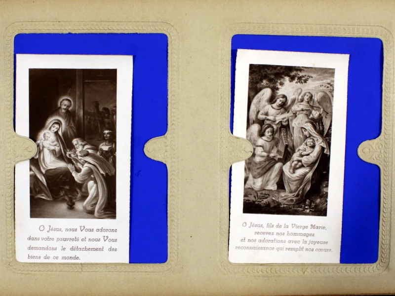 Religieus prentenalbum 'Album Religieux' – Frankrijk/België, ca. 1900–1915 (46 prenten)