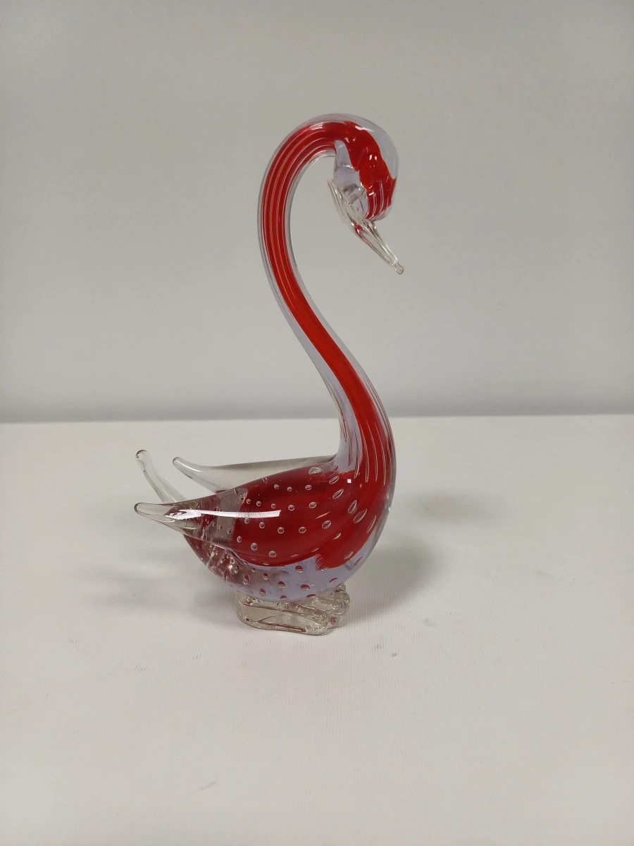 Muranoglas zwaan beeldje