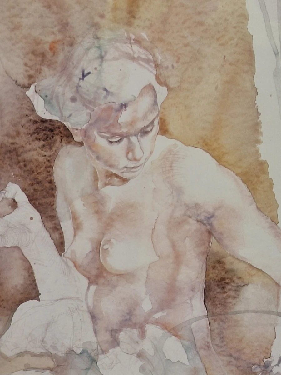 "Wer ist Hortensia?" - Kunstprint naar aquarel - Dagmar Mezřický (°1944)