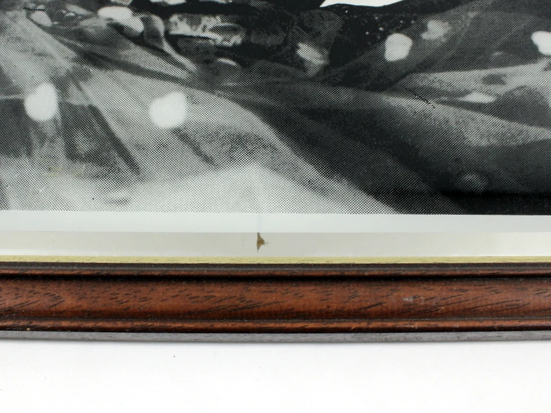 Decoratieve Madonna spiegel met iconisch zwart-wit portret, ca. 1985–1992