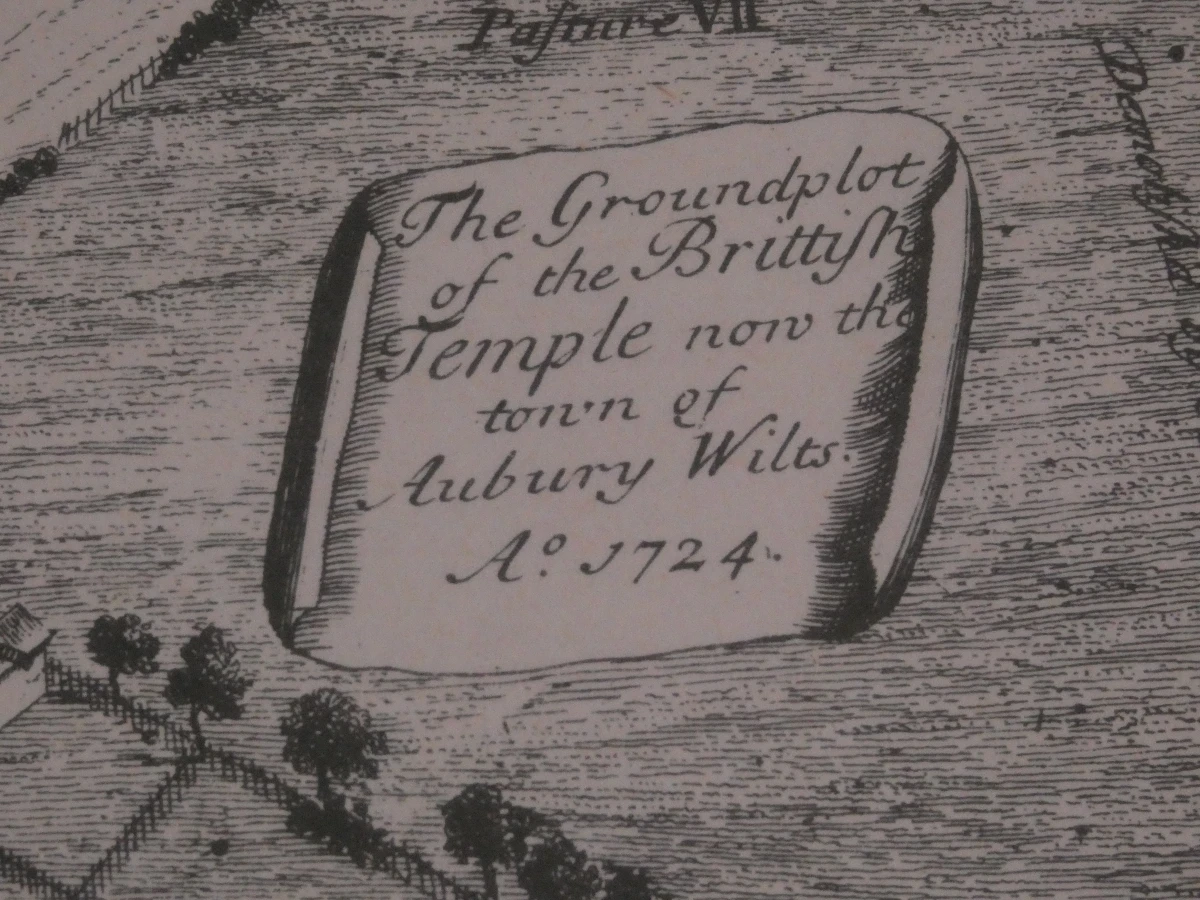 Avebury  kaart-gravure, 18e eeuw, W. Stukeley
