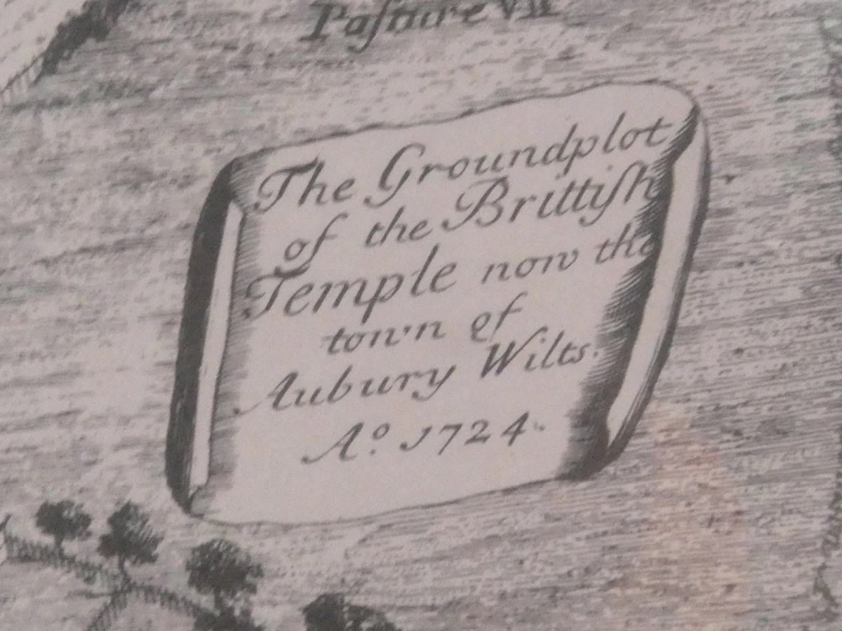 Avebury  kaart-gravure, 18e eeuw, W. Stukeley