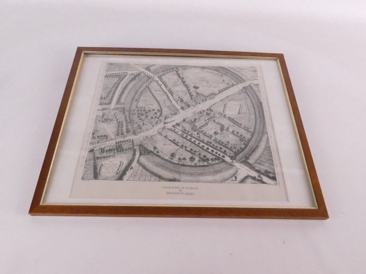 Avebury  kaart-gravure, 18e eeuw, W. Stukeley