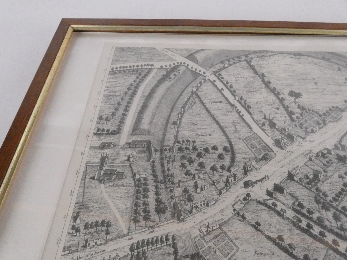 Avebury  kaart-gravure, 18e eeuw, W. Stukeley