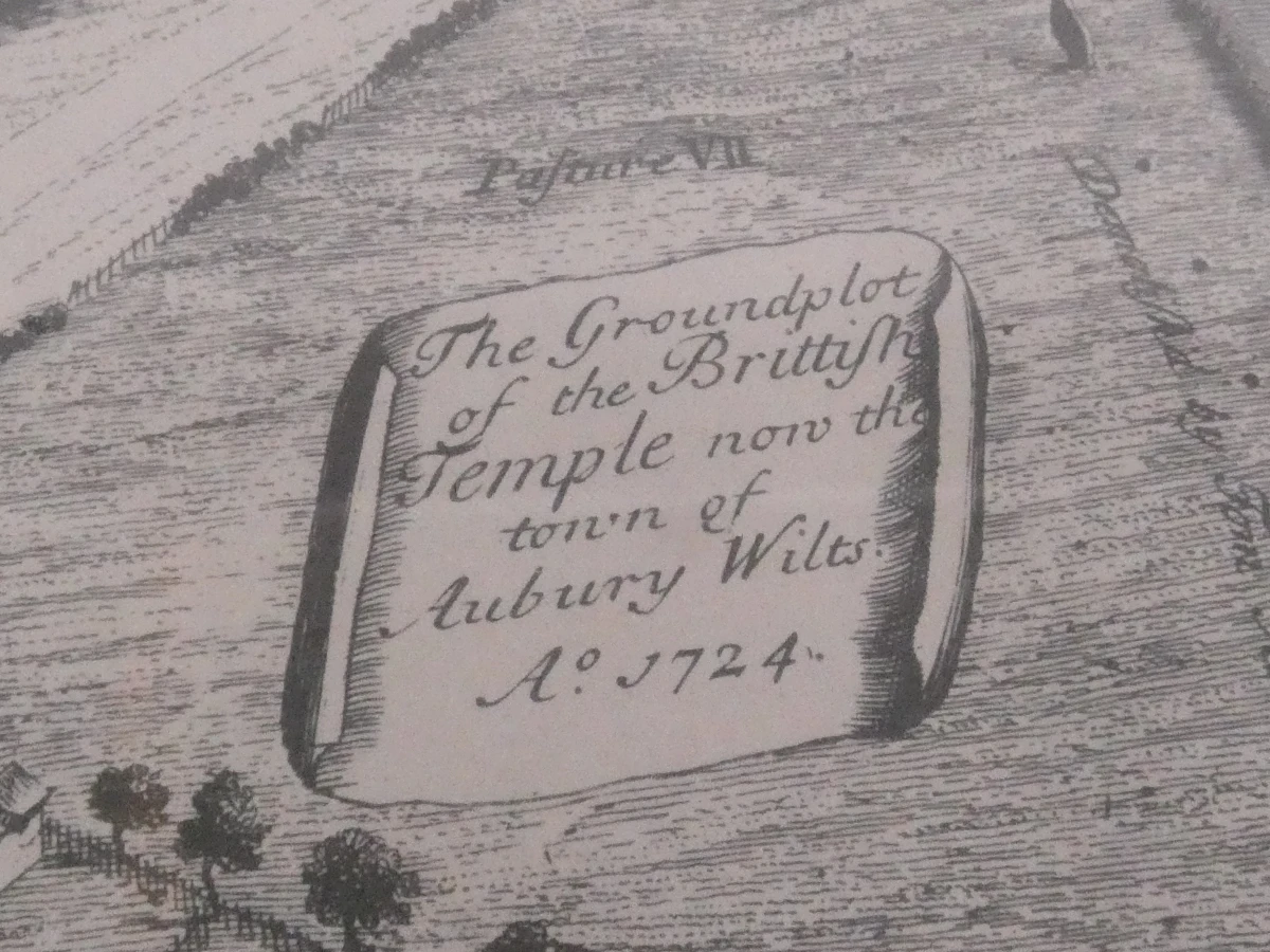 Avebury  kaart-gravure, 18e eeuw, W. Stukeley
